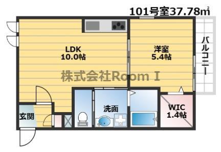 ジュネス・旭化成ヘーベルメゾンHEBEL HAUS(1LDK/1階)の間取り写真