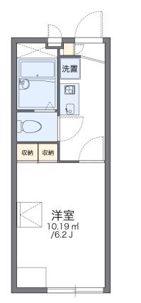 レオパレスアプライズ塚口(1K/1階)の間取り写真
