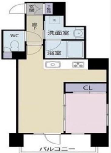 フェローネ入谷MEETS1(1LDK/4階)の間取り写真