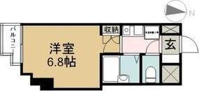 SKYマンション八田(1K/8階)の間取り写真