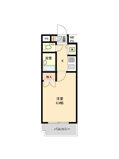 サンハイム高井戸II(1K/1階)の間取り写真