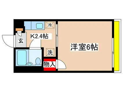エコーハイツI(1K/1階)の間取り写真