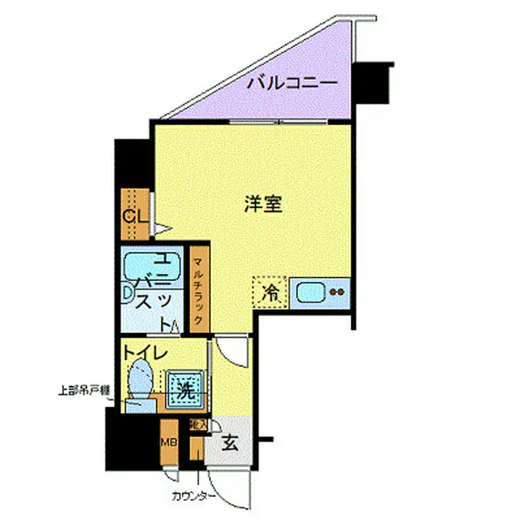 トーシンフェニックス初台弐番館 8階階 間取り