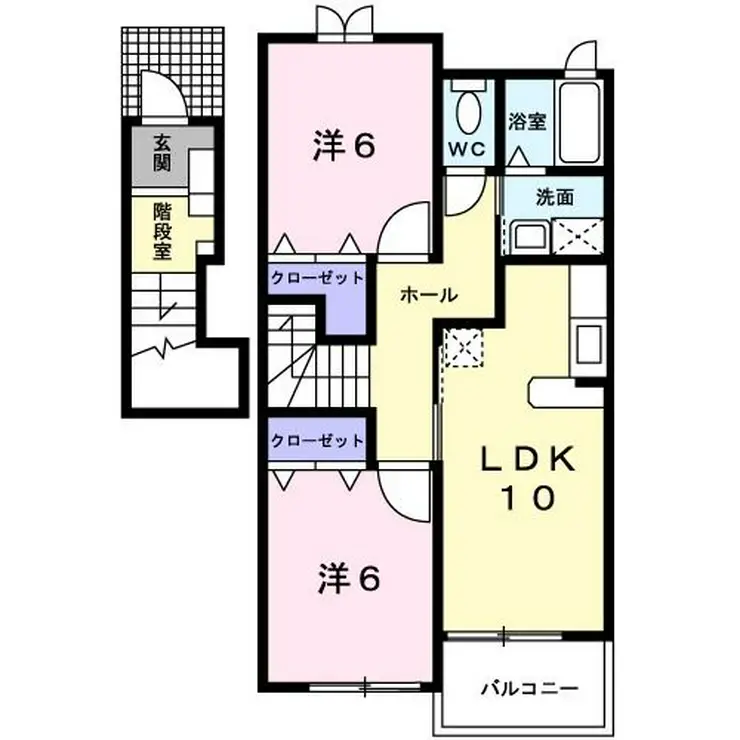 アネックス笹井 2階階 間取り