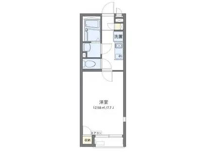 レオネクストシャトル杉田V(1K/2階)の間取り写真