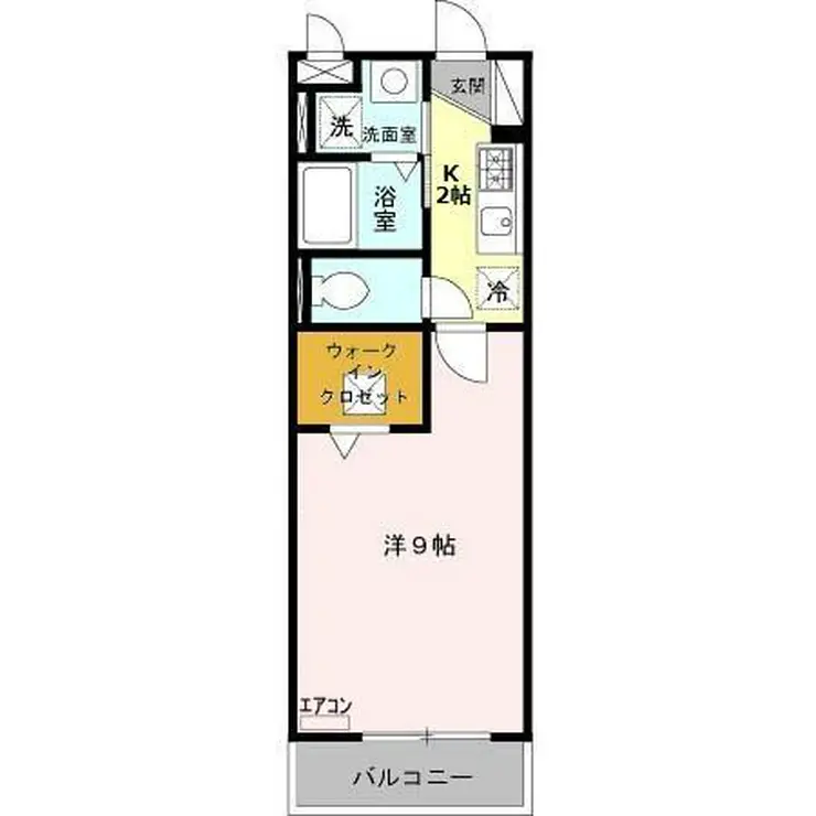 エクレール宮本 1階階 間取り