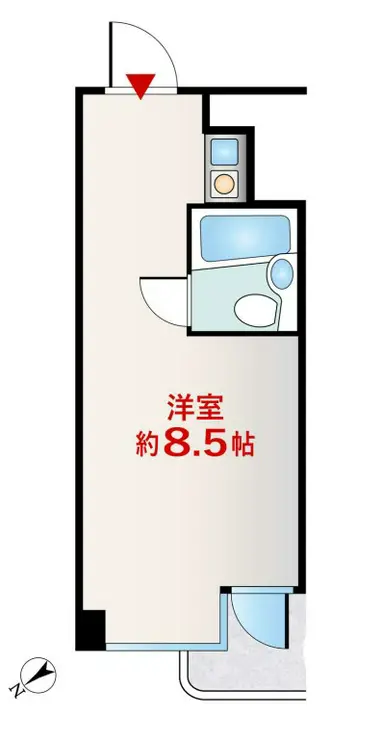 ラフィネ東銀座 6階階 間取り
