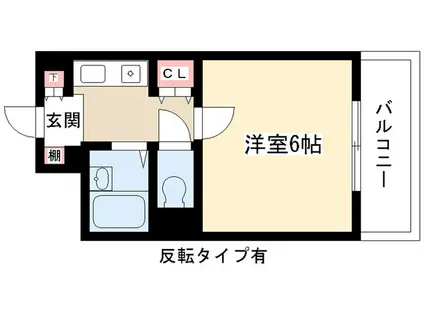 パルテノンリンデン(1K/3階)の間取り写真