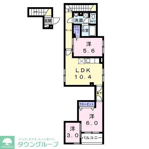 S・T・R(3LDK/2階)の間取り写真