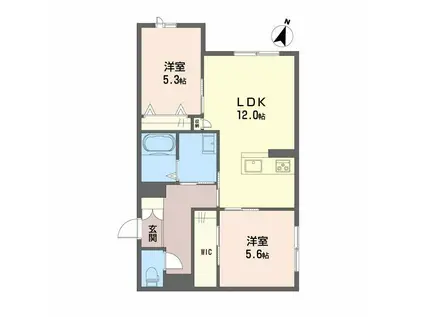 NOCE堂形(2LDK/2階)の間取り写真