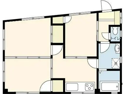 シャルムMK(3DK/1階)の間取り写真