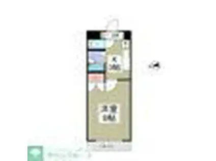 リュミエ府中(1K/2階)の間取り写真