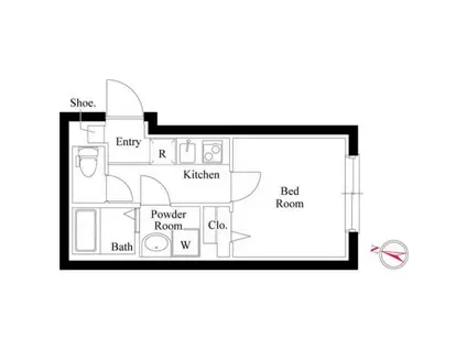 Mステージ志村坂上(1K/4階)の間取り写真