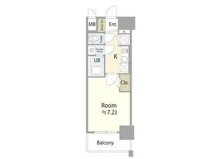 エスリード金山ル・グラン(1K/12階)の間取り写真