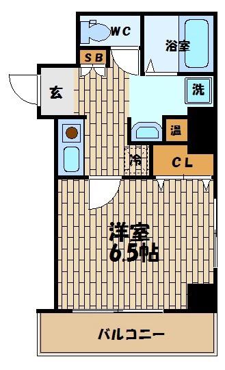 みおつくし堂島(1K/3階)の間取り写真