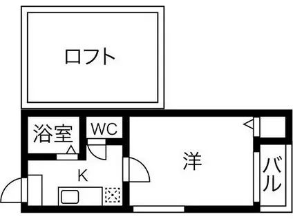 HUT IN NAGOYA(1K/2階)の間取り写真