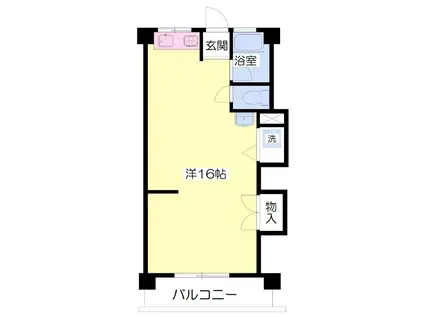 第1大森マンション(1K/3階)の間取り写真