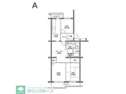 シーブリーズ金沢(3LDK/2階)の間取り写真