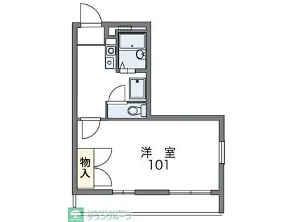 レオパレスエスペランサ(1K/2階)の間取り写真