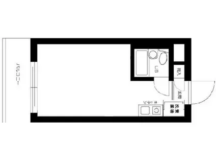 ラ・レジダンス・ド・グランドゥール(ワンルーム/3階)の間取り写真