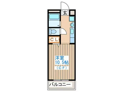 サンライズ志波町(ワンルーム/3階)の間取り写真