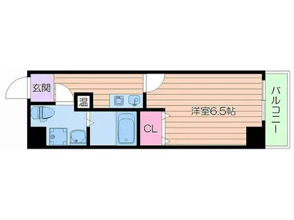 アリバあみだ池(1K/5階)の間取り写真