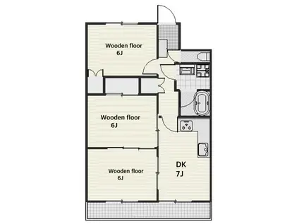 隆成ホームお茶の水(3DK/4階)の間取り写真