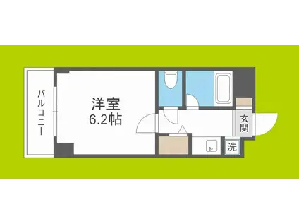 パラシオ塚本II2号棟(1K/10階)の間取り写真