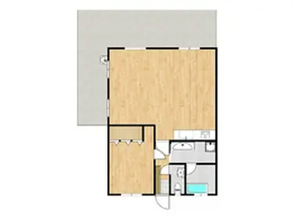 グローバヒル(1LDK/2階)の間取り写真