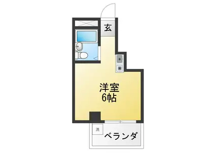 ジュネス上板橋(ワンルーム/3階)の間取り写真