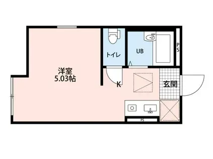 プリメーラ川崎(ワンルーム/2階)の間取り写真