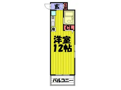 アークプラザII(ワンルーム/4階)の間取り写真