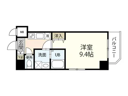 KYOWA RESIDENCE KOAMI(1K/5階)の間取り写真
