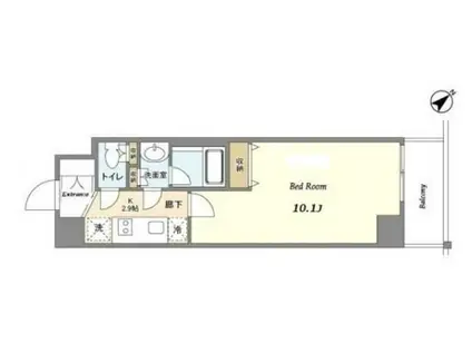 NSセントラルハイムII(1K/5階)の間取り写真