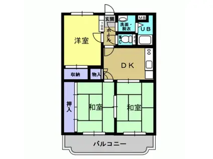 エンプロイ藤利(3DK/3階)の間取り写真