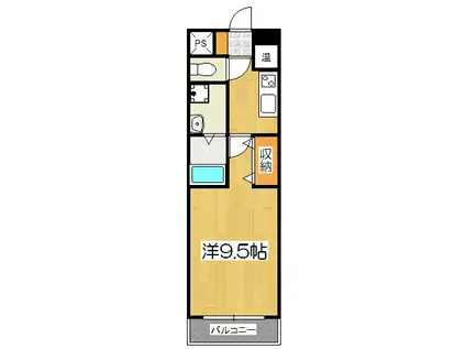 プライム西洞院(1K/5階)の間取り写真