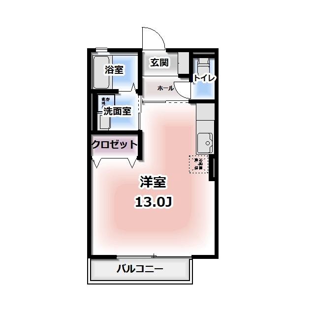 ブランカ(ワンルーム/1階)の間取り写真