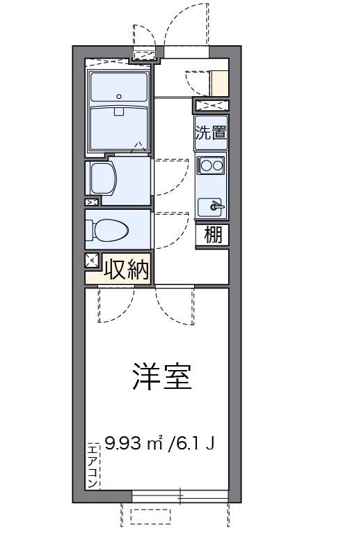 ZERO 2(1K/3階)の間取り写真