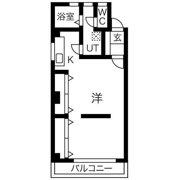 メゾンラピス(ワンルーム/2階)の間取り写真