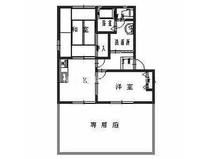 グランヴィアC(2K/2階)の間取り写真