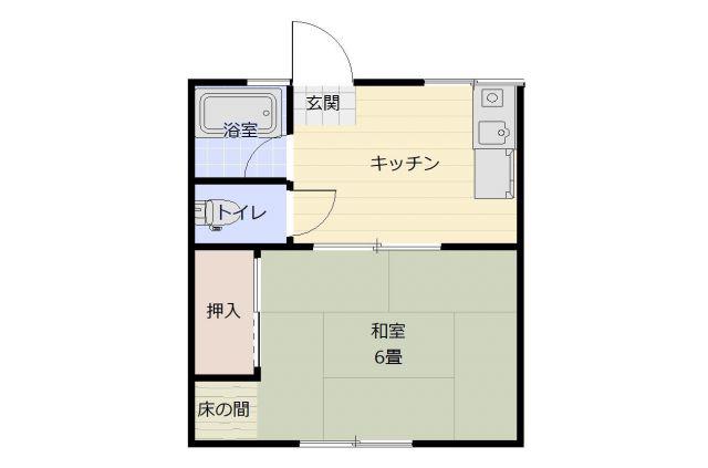 シティハイムコーポM I(1K/2階)の間取り写真