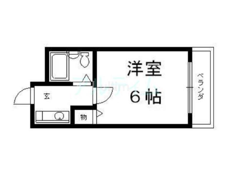 シティパレス京都東山(ワンルーム/3階)の間取り写真