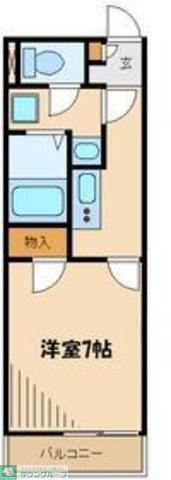 レオネクスト美郷(1K/2階)の間取り写真