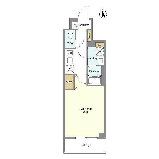 ルネサンスコート馬込(1K/3階)の間取り写真