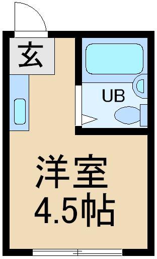 サンモリッツ(ワンルーム/2階)の間取り写真