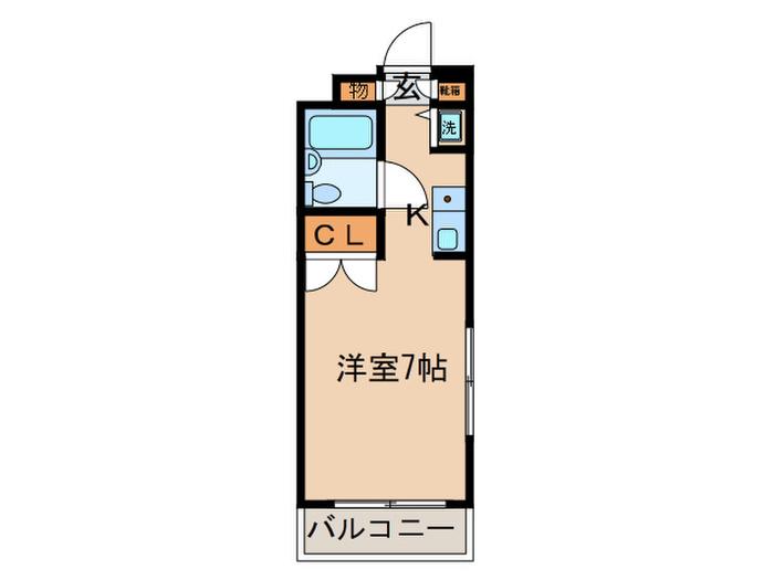 リバティハイツ柴(1K/3階)の間取り写真