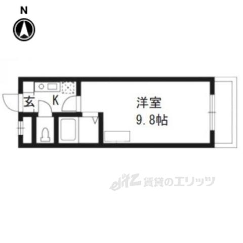 雅パレス(1K/2階)の間取り写真