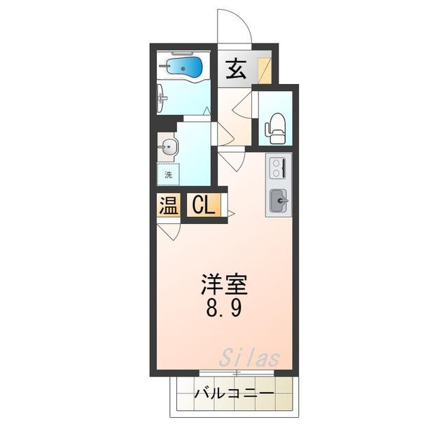 アート徳庵(1K/3階)の間取り写真