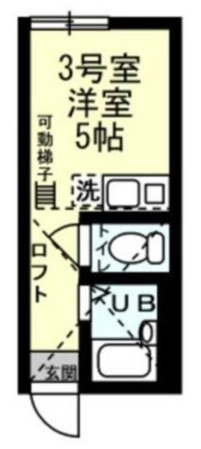 ユナイト塩浜キャンベラの杜(ワンルーム/2階)の間取り写真