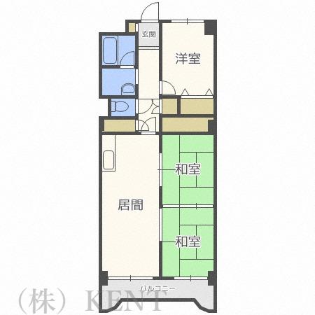 パサージュ発寒(3LDK/4階)の間取り写真